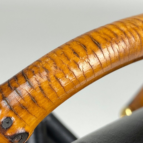 GUCCI Bamboo Mini Rucksack Backpack Daypack Backpack Leather Black - Picture 5 of 7